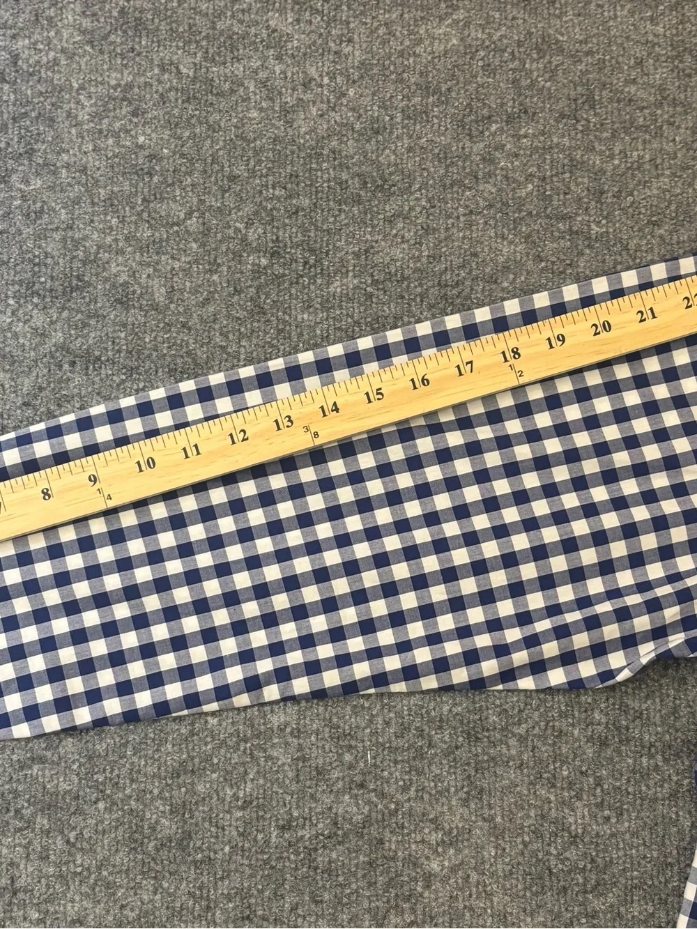 Polo Ralph Lauren Navy and White Gingham Button Down Non-Iron Men’s Sz XL